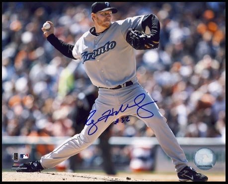 Roy Halladay Toronto Blue Jays Autographed/Hand Signed 8X10 Photo