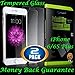 iPhone 6S Plus (6 Plus) 5.5” Tempered Glass Screen Protector: Amplim 2-Pack Protective Cover. 9H Ultra Clear Scratch Proof Bubble Free Anti Fingerprint Rounded Edge 3D Touch. Invisible Protection