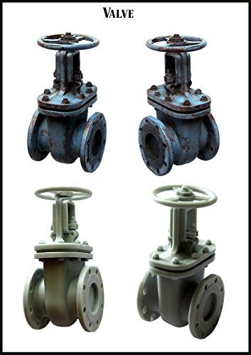 Evolution Miniatures 1:35 Pipline Valves - Resin Diorama Accessory #EMA35002