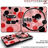 DJ Hero Skin Lots Of Dots Red on Pink fits Nintendo Wii DJ Heros (DJ HERO N ....