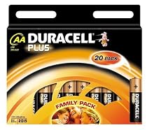 Duracell Plus Alkaline AA Batteries Pack of 20&nbsp; MN1500