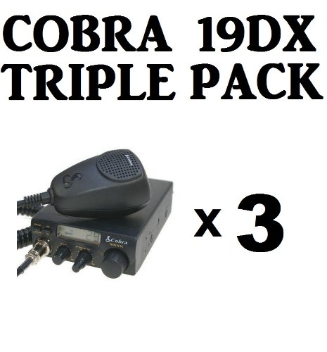 TRIPLE COBRA 19DX IV EU MULTIBAND AM FM CB RADIO WITH MIC - BRAND NEW AM & FM !