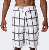 Alki'i Men's Boardshorts - Plaid Print