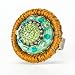 Ayala Bar Fabrics Ring - Hip Collection in Aqua and Sandy Brown #8055 AYR OLR