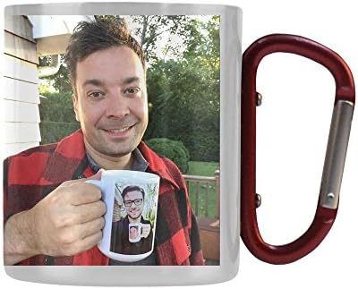 Novelty Design Custom Jimmy Fallon and Justin Timberlake Insulated Mug Custom Coffee Mug Tea Cup-0002