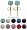 Crystal Stud Earrings by GlitZ JewelZ © - 1/4' (6MM) - Silver 18K Gold plated, looks like real Gold - made with over 70 crystals - bling bling!! Comes packed in a lovely velvet pouch - Choose the colour & size from the menu below