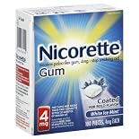 Nicorette Stop Smoking Aid White Ice Gum 4 Mg 100 Ct.