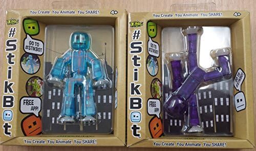 Toy Shed StikBot Figure (Pack of 2, Multi-Colour) by Toy Shed
