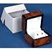 Earring Amber Burl Stain Wood Gift Box Jewelry Display