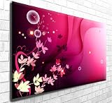 Flower Scent Floral Box Canvas Art Print - Wall Decor - Modern Art Gallery Wrapped Framed Ready to Hang (30in x 20in) oneblankwall.co.ukl