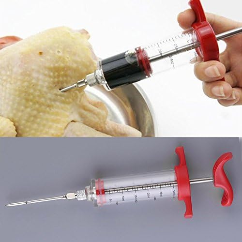 Chengor High Quality Marinade Injector Flavor Syringe Cooking Meat Poultry Turkey Chicken BBQ Tool