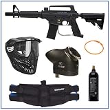 US Army Alpha Black Tactical Edition Paintball Marker Package Combo D
