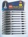 10 X Cello Pinpoint Fine Write Ball Point Pen Black Ink 0.5 Mm Tip by Cello Pinpoint