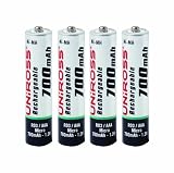 Uniross Classic 4 x AAA 700 mAh Rechargeable Batteries