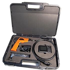 Wireless Waterproof Snake Plumbing Sewer Inspection Camera with 2.5 TFT-LCD Color removeable LCD Monitor come with Easy Carrying Storage Box "