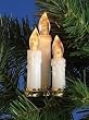 Flicker Flame Candle Pigtail Lighted Christmas Ornament #166569