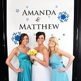 Winter Wedding Photo Booth Backdrop