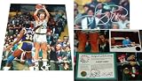 Larry Bird Boston Celtics - Shooting Over Magic - 8x10 Autographed Photograph