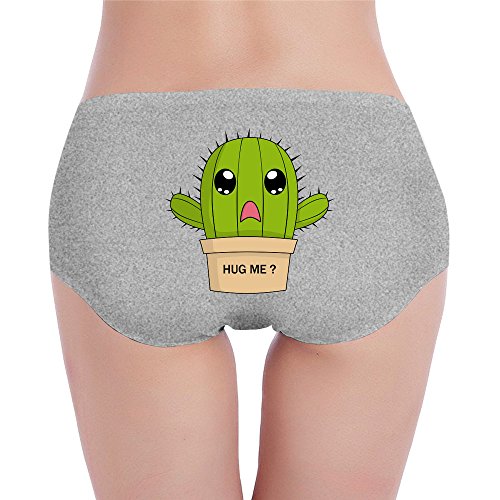 PCY Custom Women's Low-Waist Traceless Hug Cactus Hipsters Panty Black