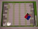 FISCAL FINANCIAL 2012 2013 UNMOUNTED YEAR WALL PLANNER MID YEAR CALENDAR