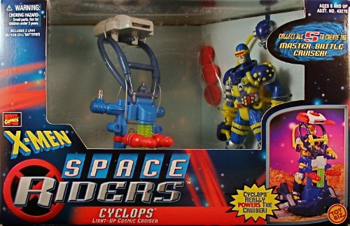  CYCLOPS & LIGHT-UP COSMIC CRUISER X-Men Space Riders MARVEL COMICS Action Figure & Vehicle