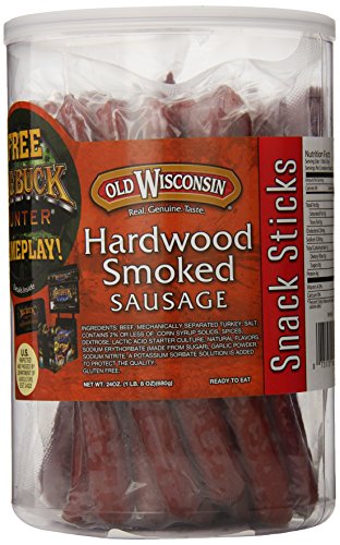 Old wisconsin beef snack sticks in a jar, 24-ounce pack…