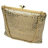 Whiting&Davis -- *Gate Frame With Swarovski Crystals Gold 1 5616 -- Handbags