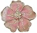 Womens "Rhinestone Flower" Fashion Belt Buckle