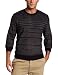Geoffrey Beene Men's Cotton Fancy Stripe Crew Neck Sweater, Naval, Small