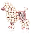 Crystal Pink Poodle Pin by Margot Townsend