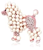 Crystal Pink Poodle Pin by Margot Townsend