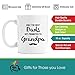 The Best Dads Get Promoted to Grandpa | Premium 11oz Coffee Mug - Perfect Grandpa Gifts, Grandpa Coffee Mug, Grandparents Day Gifts for Dad and Grandpa for Grandfather Birthday Christmas Granddaughter