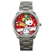 Sport Metal Watch of Snoopy Flying Pop Art Green Helmet