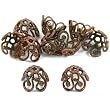 10 Brass End Cap Beads Jewelry Making Beading 5.5mm