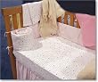 Ecobaby Organics "Hearts" Knit Crib Bumper Cover