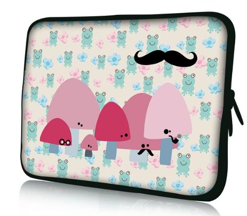 Lovely Frog Neoprene Soft 7 8 8.2 Notebook Sleeve Bag Action Cover Pouch For 7in HKC Capacitive Touchscreen Pastille/Apple iPad mini 7.9 in/Samsung GALAXY Tab P3100 2,7.7/Be good enough to Paperwhite/Kindle Touch/Kindle holocaust HD 7 inch/7 BlackBer