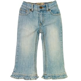 The Children's Place Baby-Girls Whiteout Ruffle Flair Jeans