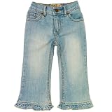 The Children's Place Girls Whiteout Ruffle Flair Jeans Sizes 6m - 4t