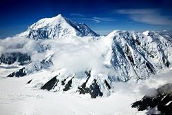 Alaska's Mount Crossen (Foreground), Mount Foraker Rise Above Katiltna Glacier - Sweeping Photographic Print by Carol M. Highsmith