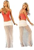 Sexy White Beach Pool Net Skirt Cover Up Dress