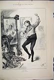1892 Man Dancing Mirror Fancy Dress Ball Antique Print Mirror Ball