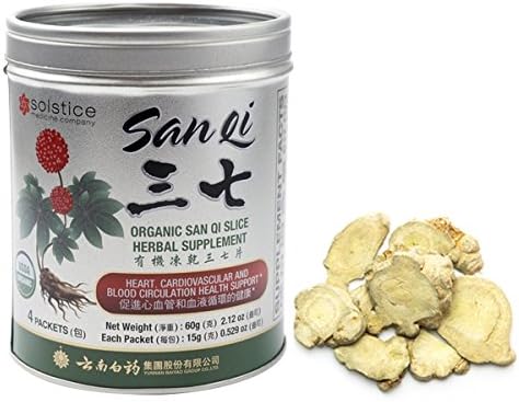 USDA Organic Yunnan Baiyao San Qi Slice(pseudo-ginseng) - Herbal Supplement 60g