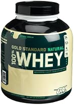 Optimum Nutrition Gold Standard 100% Natural Whey, Vanilla, 5.11-Pound Tub
