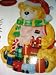New, Hand Crafted Christmas Teddy Bear Cookie Jar (Kitchen)