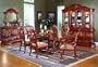 7pc Venice Italian Style Formal Dining Table & 6 Chairs Set