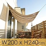 �V�F�[�h�I�[�j���O�@�x�[�W���X�g���C�v�@W200�~H240cm