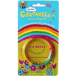 Citronella Mosquito Repellent Wrist Band Non-toxic Wristband for Kids and Adults by Pic