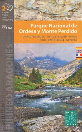 Ordesa & Monte Perdido National Park (Pyrenees, Spain) 1:25,000 Trekking Map ALPINA
