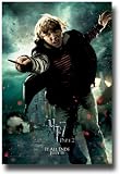Harry Potter Poster - 2011 Movie Teaser Flyer - and Deathly Hallows Part 2 II 2011 Movie DH2A - Rupert Grint Ron Weasley