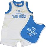 Infant North Carolina Tar Heels 'Pace' Romper with Bib